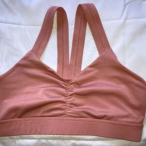 Handful Y Back Sports Bra, M, dusty rose